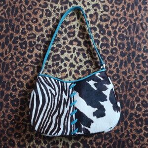 Calf hair purse